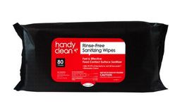HANDY CLEAN RINSE-FREE SANI WIPES (80/CT,960/CS)