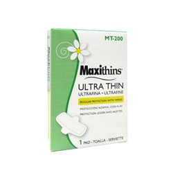 MAXITHINS ULTRA THIN WITH GARDS PADS (200/CS)